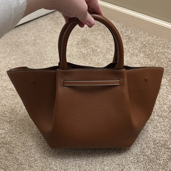 DeMellier Brown Gold Accent Tote - Picture 4 of 7